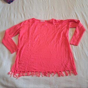 Lilly Pulitzer girls size XL of 12-14 neon pink top